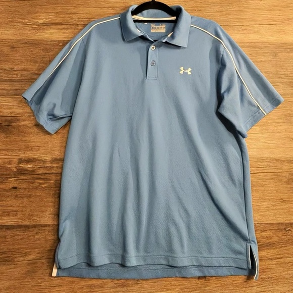 Under Armour Men's Polo Golf in Light Blue - Picture 1 of 8